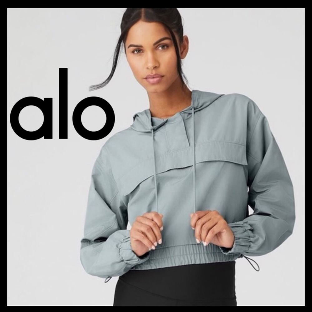 Alo Yoga International Anorak Hoodie•Cosmic Grey🩶